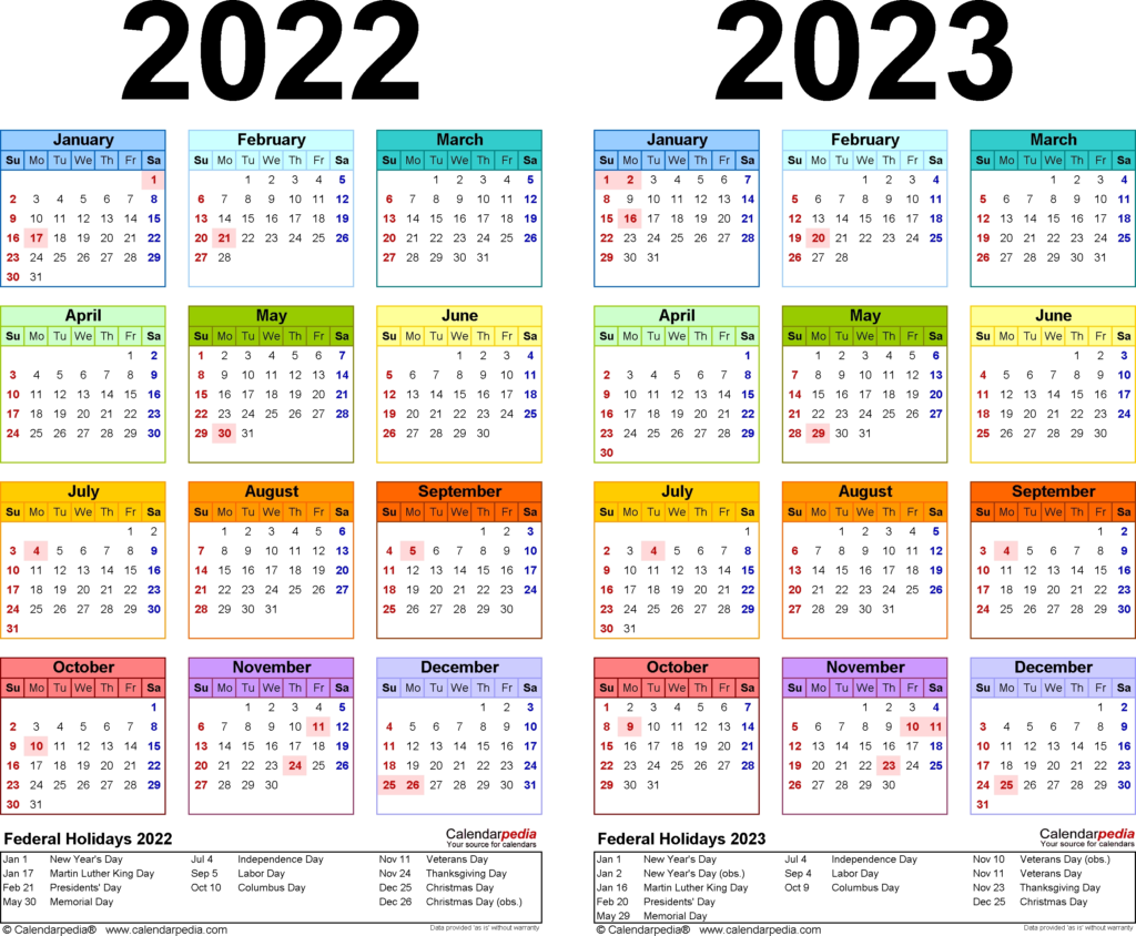 2021 2022 2023 2024 Calendar 3 Year Calendar 2022 To 2024 Ten Free 
