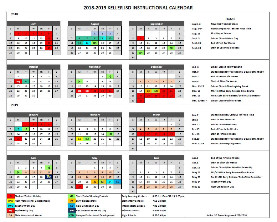 2022 2023 Calendar Keller Isd March 2022 Calendar