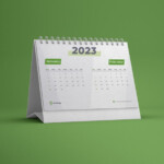 2023 Desk Calendar Bundle Photoshop PSD Template Etsy
