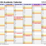 Academic Calendars 2023 2024 Free Printable Excel Templates