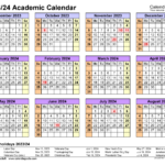 Academic Calendars 2023 2024 Free Printable PDF Templates