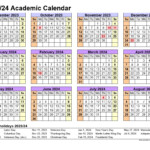 Academic Calendars 2023 24 In Landscape Allcalendar
