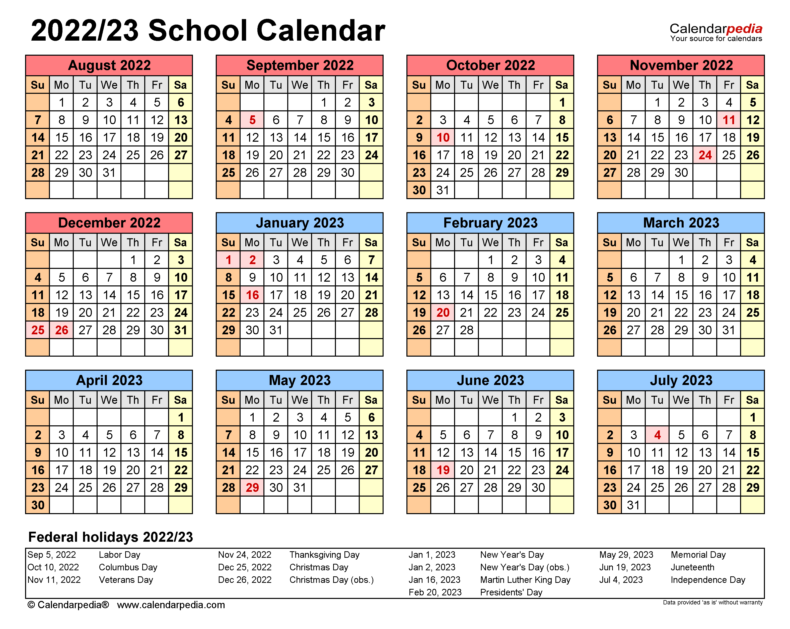 Csun 2022-2023 Calendar - Calendar2023.net