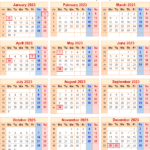 Calendar 2023 UK With Bank Holidays Excel PDF Word Templates