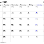 Calendar October 2023 UK With Excel Word And PDF Templates