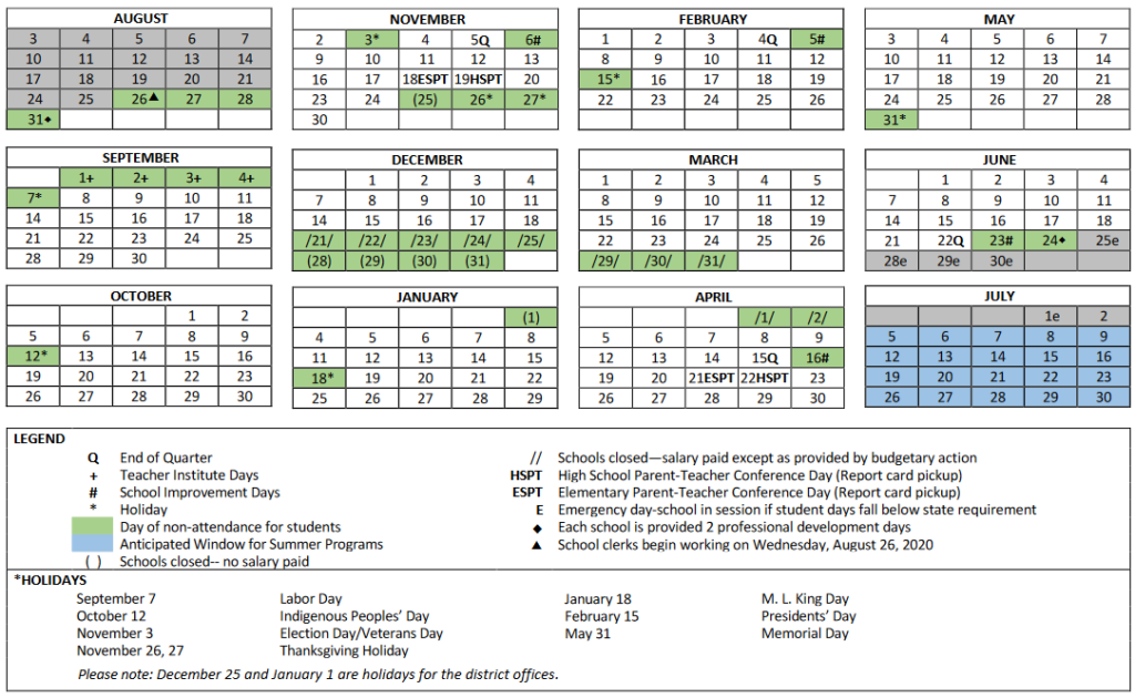 Columbia Academic Calendar 2022