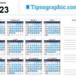 Download The 2023 Yearly Calendar With Week Numbers gt FREE Download