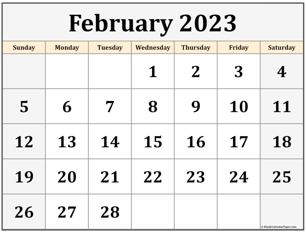 February 2023 Calendar Free Printable Calendar Templates