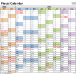 Fiscal Calendars 2023 Free Printable Word Templates