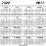 Free Calendar 2022 2023 Template Yearly Calendar Template
