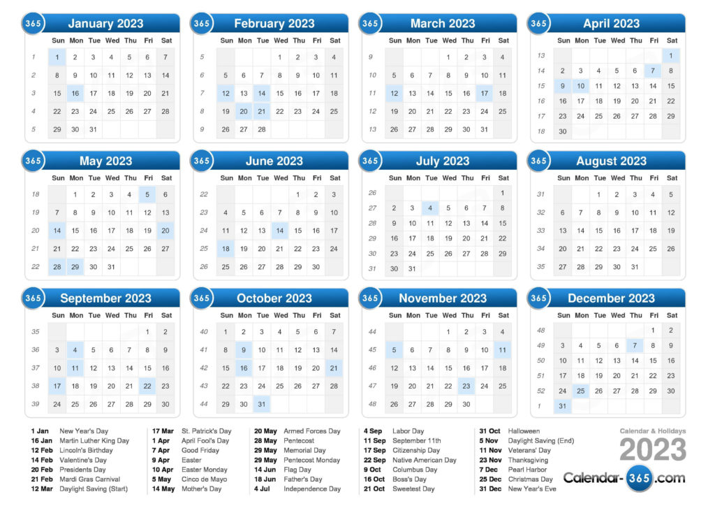 Printable Jewish Calendar 2023 - Printable Calendar 2023