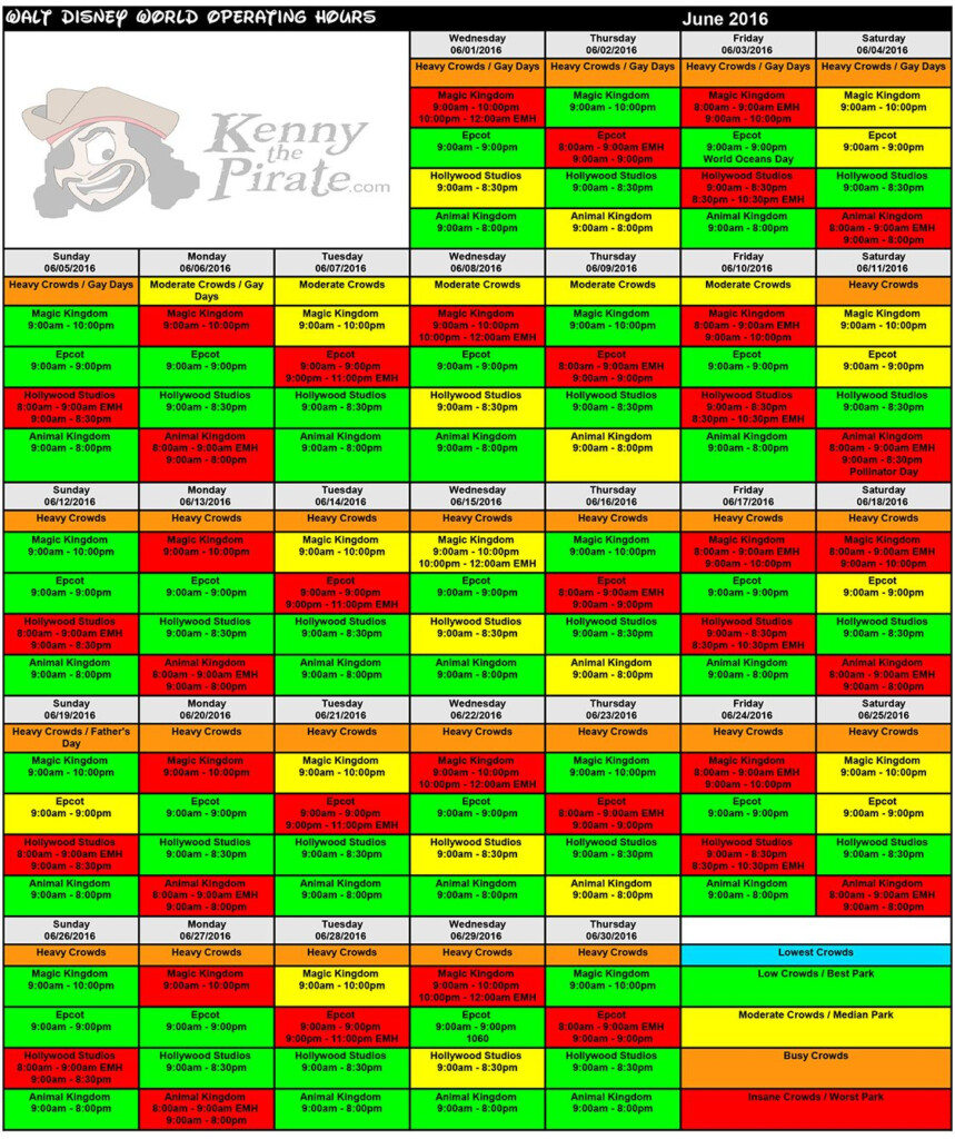 Kenny The Pirate 39 s Character Locator Maps Disney World Crowd Calendar 
