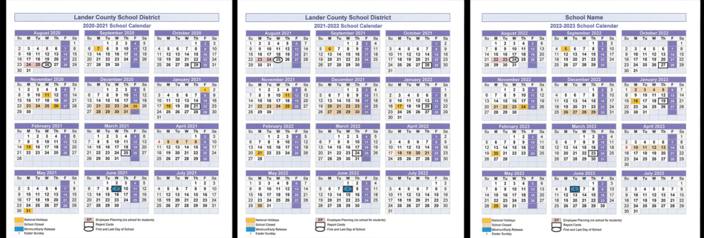 Lander County School District Calendar 2021 And 2022 PublicHolidays us