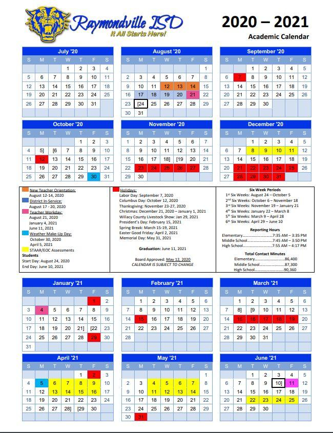 Risd 2021 Calendar March 2021