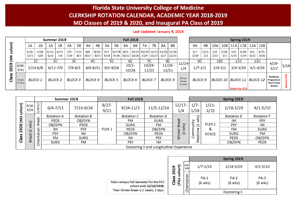 Spring 2022 Academic Calendar Fsu January Calendar 2022