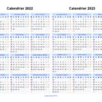 Telecharger Calendrier 2022 2023 Excel Calendrier Mensuel 2022