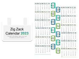 Zig Zack Calendar 2023 Presentation Graphics Presentation 