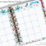 2021 2022 2023 PRINTED Monthly Classic Happy Planner Etsy