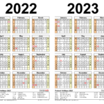 Academic Calendar Template 2022 2023