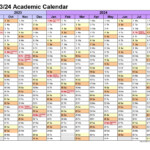 Academic Calendars 2023 24 In Landscape Allcalendar
