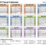 Fiscal Calendars 2023 Free Printable PDF Templates