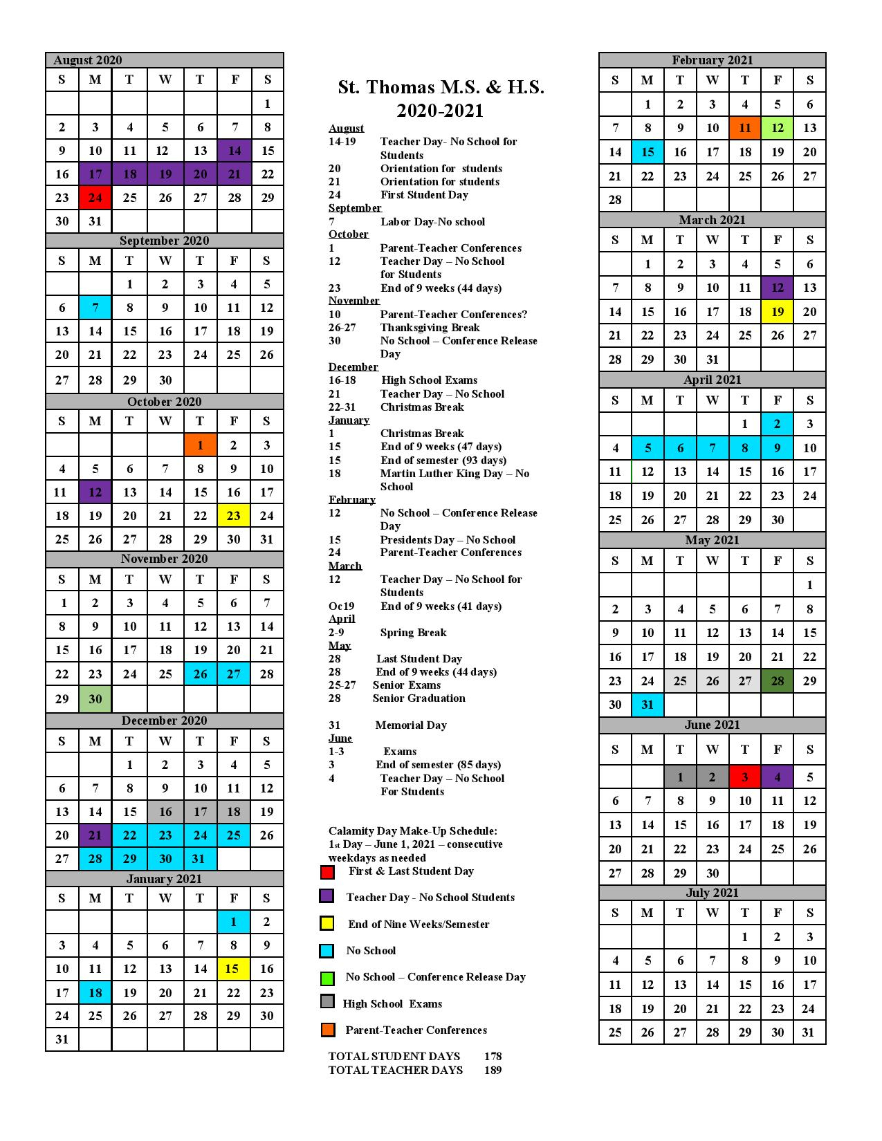 Holy Cross Academic Calendar 20222023