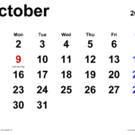 October 2023 Calendar Templates For Word Excel And PDF