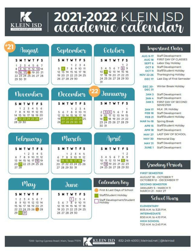 Spring Klein School Notebook Klein ISD Approves Calendar For 2021 