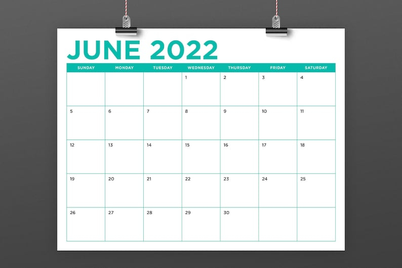 2022 Monthly Calendar Printable Pdf All In One Photos