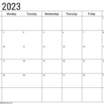 2023 April Calendar Template