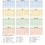 2023 Calendar For The Usa With Us Federal Holidays Gambaran Free Hot