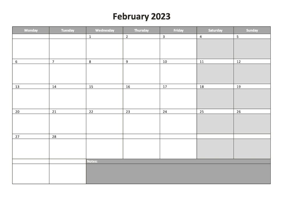 2023 Excel Calendar Template Customize And Print