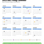 2023 Sec Filing Calendar Printable Calendar