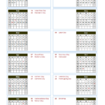 2023 Yearly Calendar Template Vertical Design Free Printable Templates
