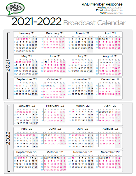 Ask Rab Broadcast Calendar 2022 Get Latest News 2023 Update Gambaran