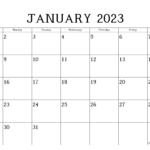 Calendar 2023 Monthly Get Calendar 2023 Update