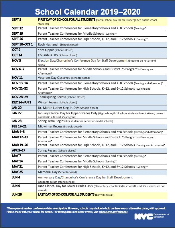 Calendar Pertaining To Doe Nyc School Calendar 2022 2023 In 2021 