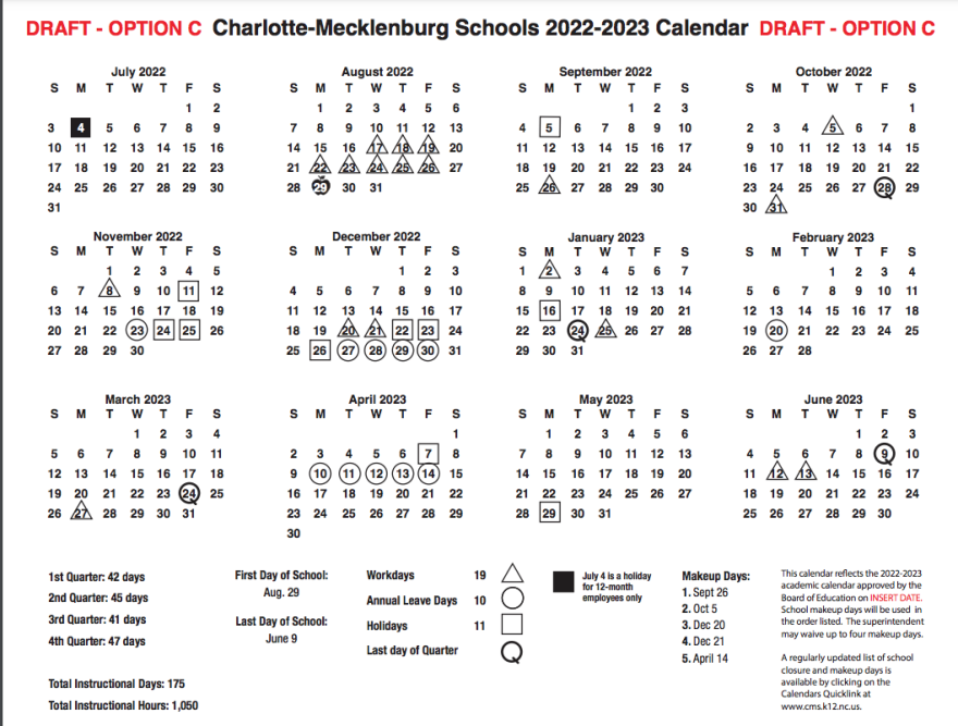 Charlotte Mecklenburg School Board Approves 2022 23 Calendar WFAE 90 