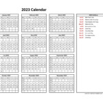 Free 2023 Calendar With Holidays Ambassade mauritanie rabat