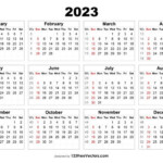 Free Free Download 2023 Calendar With Week Numbers In 2023 Calendar