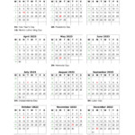 Free Printable 2023 Calendar On One Page Summafinance