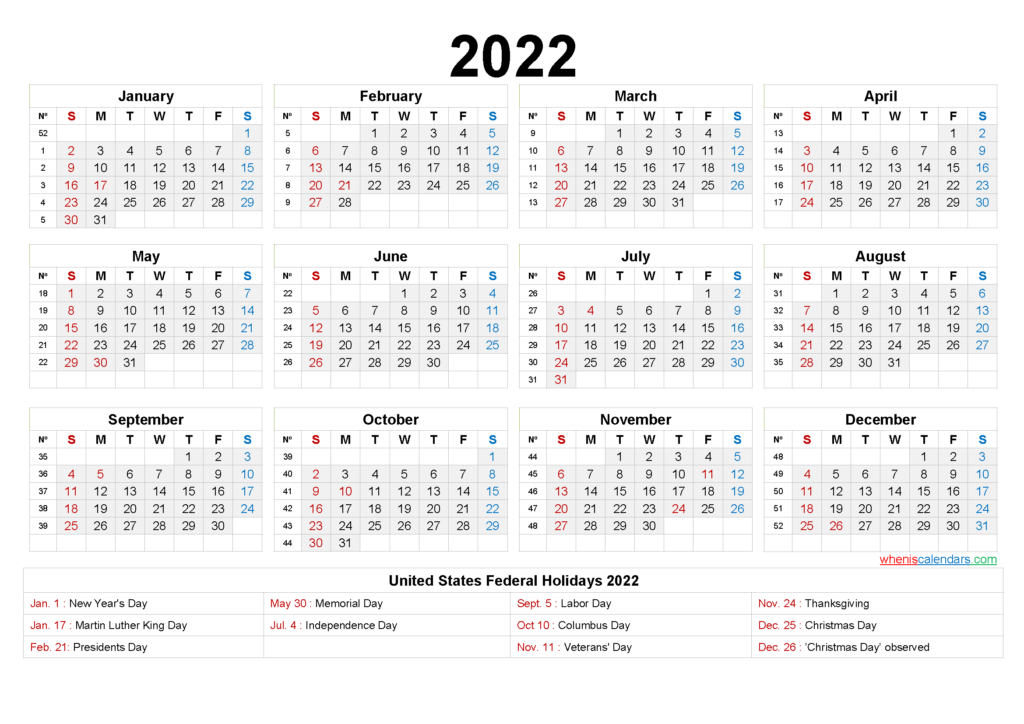 Free Yearly Calendar Example Calendar Printable