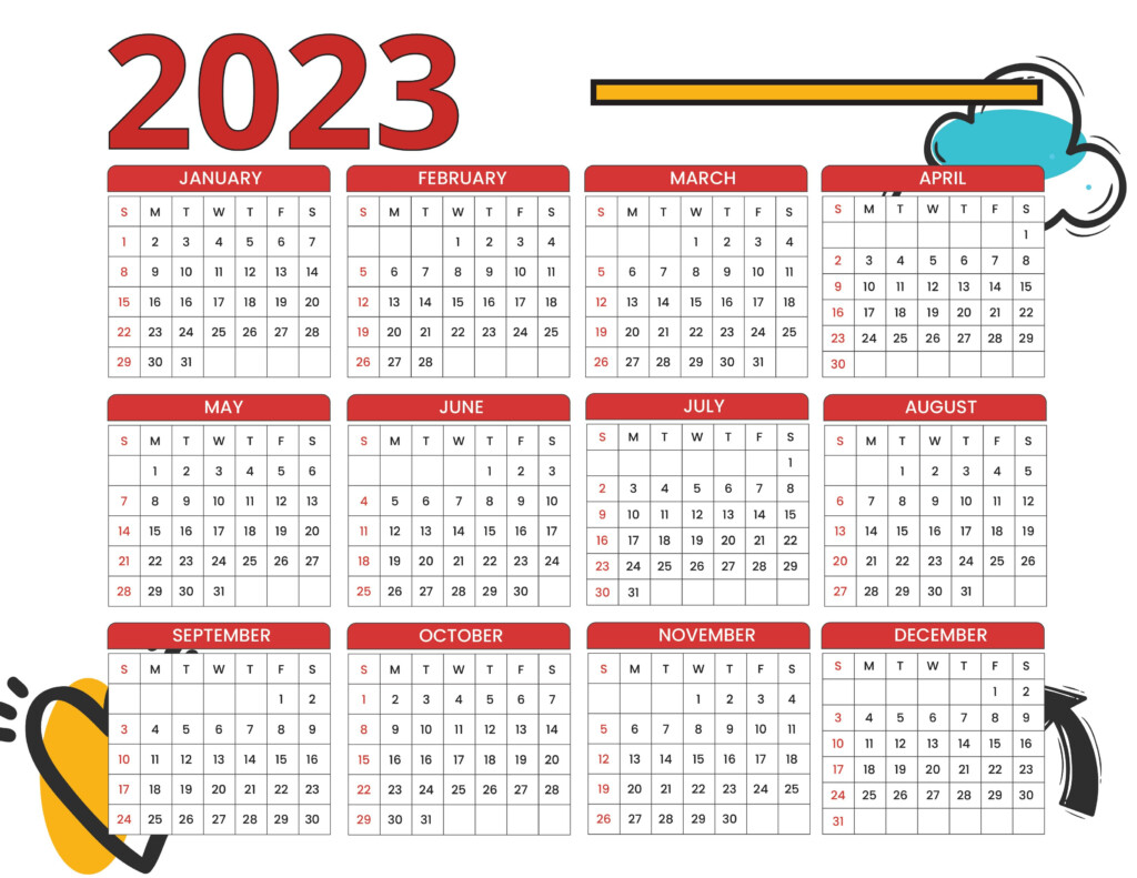 Google Sheets 2023 Calendar Template