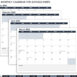 Google Sheets 2023 Calendar Template 2023 Calendar