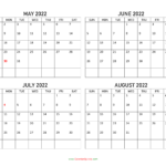 Jan Ksu Euro Unt Calendar May June July 2022 Calendar With Us Holidays