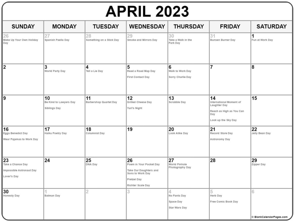New Zealand April 2023 Calendar With Holidays Free Download Printable 