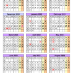Printable Academic Calendar 2022 2023 Printable Word Searches