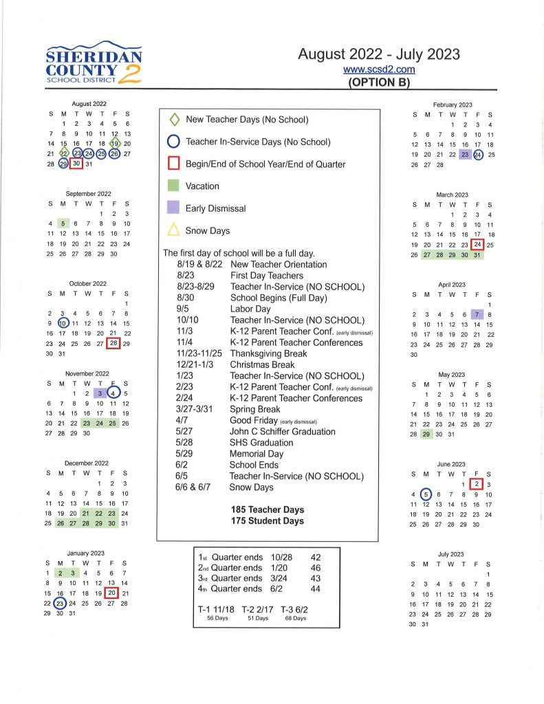 Scsd2 Calendar Customize And Print
