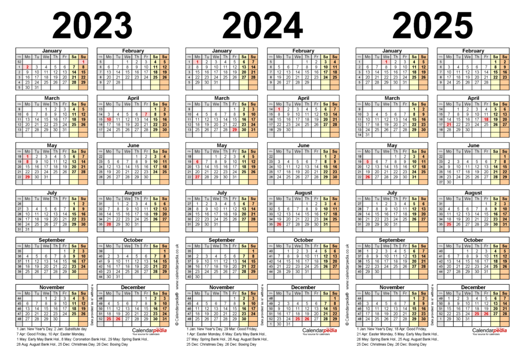 Three Year Calendars For 2022 2023 And 2024 Uk For Word Porn Sex Picture