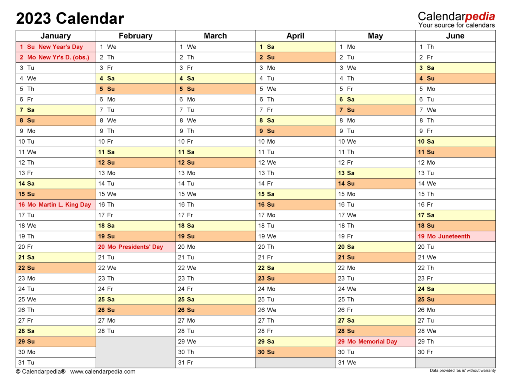 Top 2023 Calendar Template Word Ideas Calendar With Holidays 